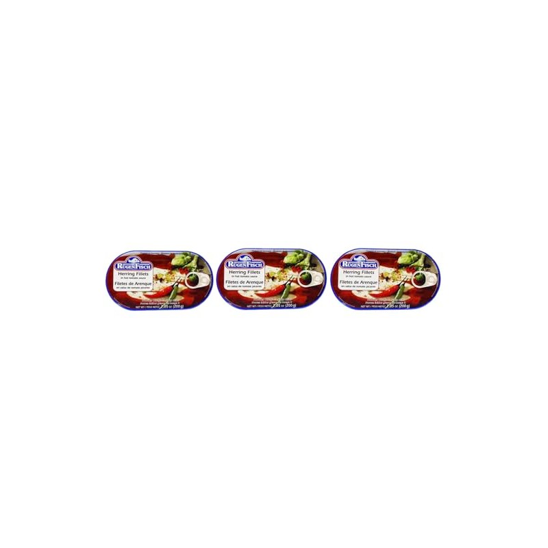 Rugen Fisch Herring & Mackerel Fillets Assorted Sauces (7.05 Ounce