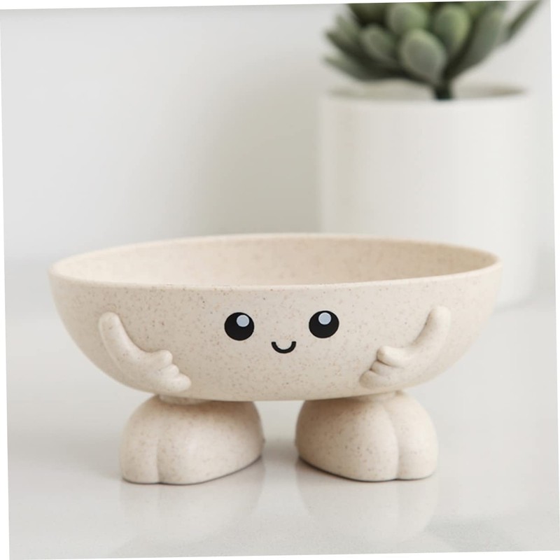WOOVEEWIND Eco-Friendly Plant Fibres Soap Dish, Lovely Kids Soap Holder,