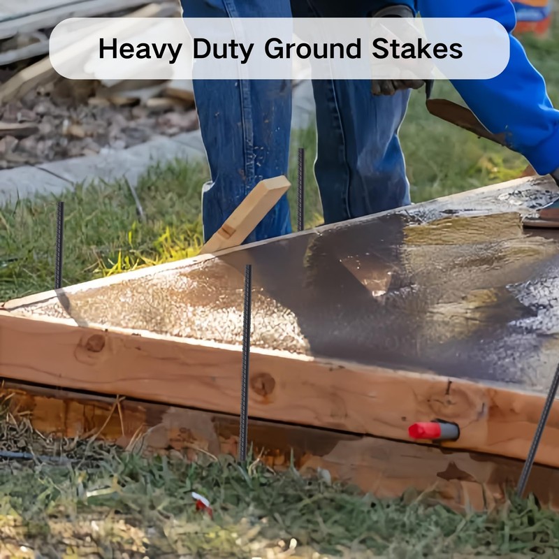 16 Inch Rebar Stakes 20 Pack 1/2 Inch Diameter Heavy
