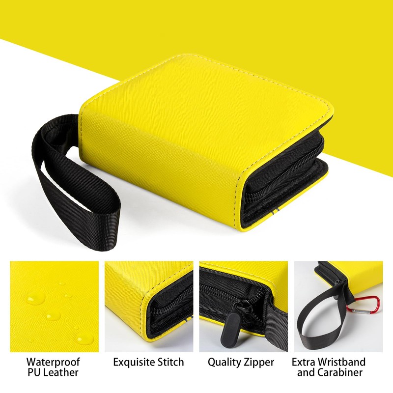 GEAoffice Small 1 Pocket Mini Trading Card Binder, Holds 80