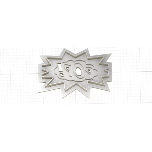 Doughboys Attic 3D Printed Cookie Cutter Inspired by Comic Action