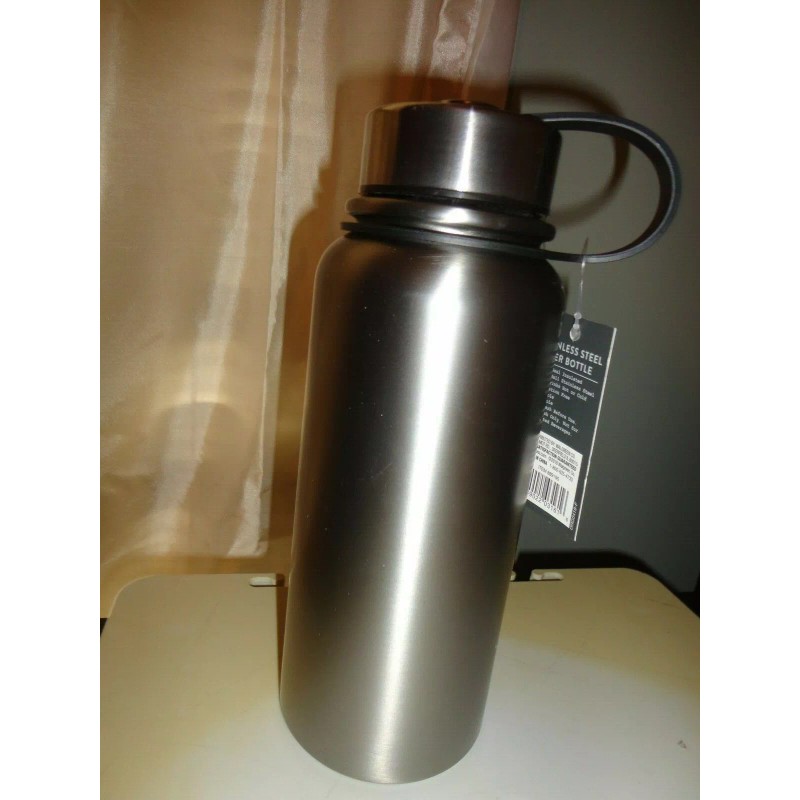 SHARPER IMAGE DASHING STAINLESS STEEL INSULATED DOUBLE WALL WATER BOTTLE