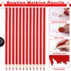 48Pcs Red Marking Pencil Red Glass Marking Pencil Carpenter Pencil