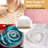 ZWQLZG Pearl Beads Bracelet Making Kit, 1120 Pcs White Beads