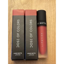 Dose of Colors LIQUID MATTE LIPSTICK # LOS ANJEALOUS (Ruby Red)  LOT OF 2
