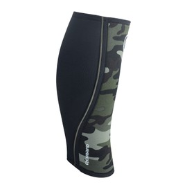 Rehband Neoprene Calf Support, Compression Bandage for Calf and Shin, Shin Guard for Deadlifts, CrossFit, Colour: Camo, Size: XL