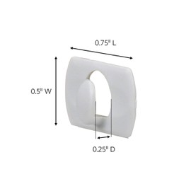 Command Decorating Clips, 40 Clips and 48 Strips, Damage-Free Hanging Light Clips with Adhesive Strips, No Tools Small Wall Clips for Hanging Lights and Cables
