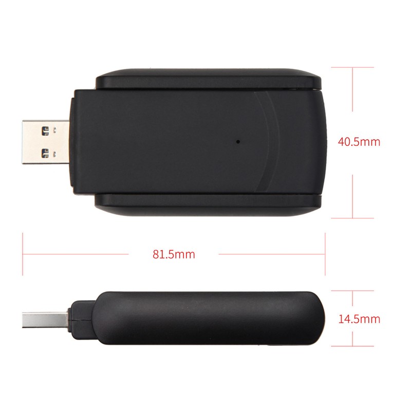 1300M Dual Band WiFi Adapter 2.4G 5.8G USB3.0 Interface Adjustable
