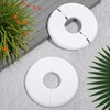 Mabor 2Pcs Round Wall Split Flange, Plumbing Cover Plates Self-Adhesive