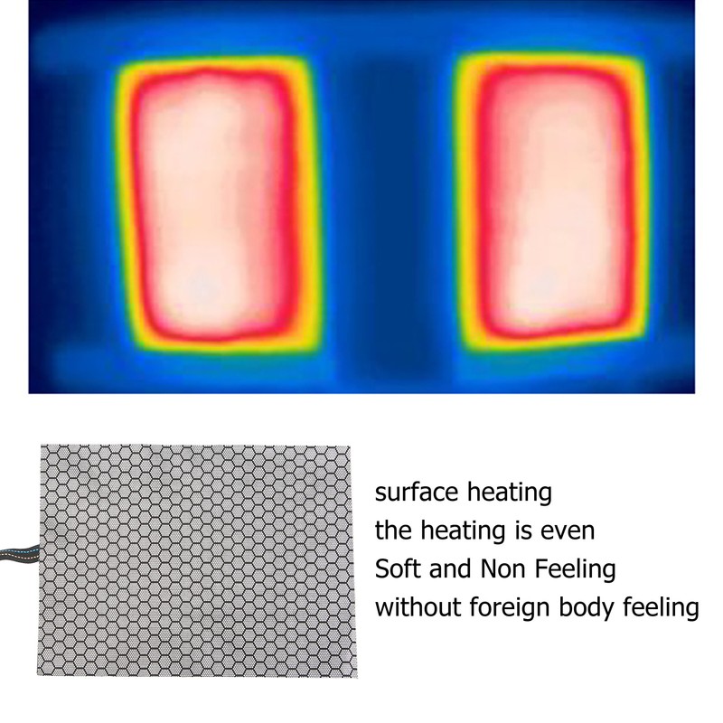 Flexible Clothing Heating Pad Fast Even Heating Safe Bend Resistant