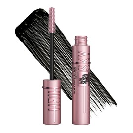 Maybelline Sky High Máscara de Pestañas, Alargamiento y Volumen Hasta por 12 Horas, con Fibras Extensoras y Extracto de Bambú, Lavable, Tono Negro 6 ml