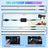 Nilight 4Pcs Car Underglow Neon Accent Strip Lights 252 LEDs