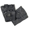 Hot Leathers Fingerless Leather Gloves (Black, X-Large)
