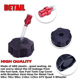 JOYYANGFANG Gas Fuel Tank Cap Vent Breather Tube for 50cc 70cc 90cc 110cc Chinese ATV Quad 4 Wheeler TaoTao Sunl Baja Coolster 3050C 3125R