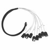 MCIO 8i to 8xSATA3.0 Cable 19.7 Inch Silver Plated OFC