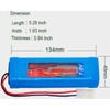 XUNTU 7.2V 3800mAh NIMH Battery (2 Pack) for RC Cars,