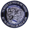 Ivamis The Righteous Are Bold as Lions Patch for Law