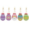 [LOYELEY] 5D Diamond Art Keychains, 5 Pcs Single Sided Egg