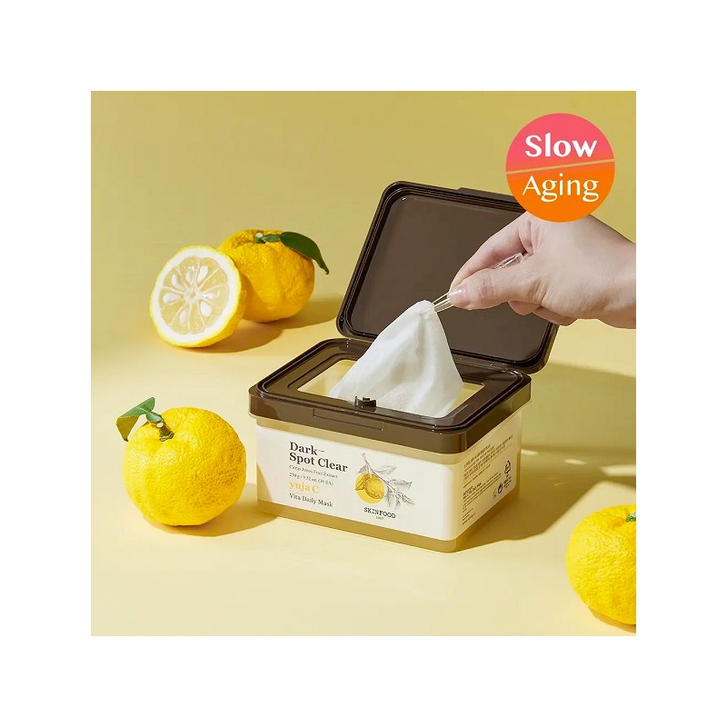 Skinfood Daily Mask 30 sheets (citron/whitening glow) / 스킨푸드 데일리