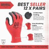 Durabull Latex Coated Work Gloves - Heavy Duty Protective Gloves