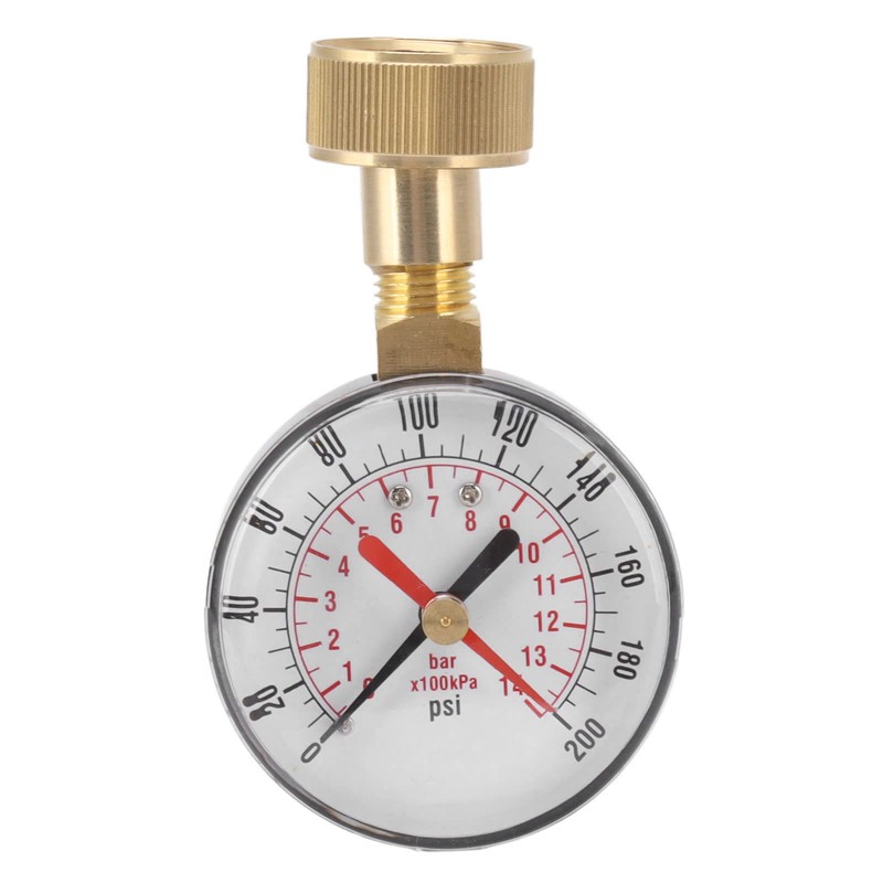 Haofy Water Pressure Gauge, Universal Water Pressure Gauge Iron and