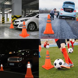 Foldable Traffic Cone, Warning Cone, Traffic Cone, Foldable Pylon Safety Cone, Multi-Purpose Pop-up Reflective Safety Cone, 1.18 Inches (45 cm)
