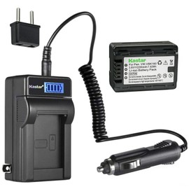 Kastar 1-Pack VW-VBK180 Battery and LCD AC Charger Compatible with Panasonic HDC-TM60PC, HDC-TM70, HDC-TM80, HDC-TM80GK, HDC-TM80K, HDC-TM80P, HDC-TM80PC, HDC-TM80S, HDC-TM80R, HDC-TM85, HDC-TM90