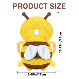 TSLBW Baby Head Protector Backpack, Adjustable Toddlers Walker Head Protection Head Safety Pad Cushion Backpack, Baby Head and Back Protection for Crawling and Walking