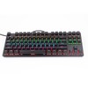 biojee Wired 87-Key Mechanical Gaming Keyboard Rainbow Backlit Keyboard For