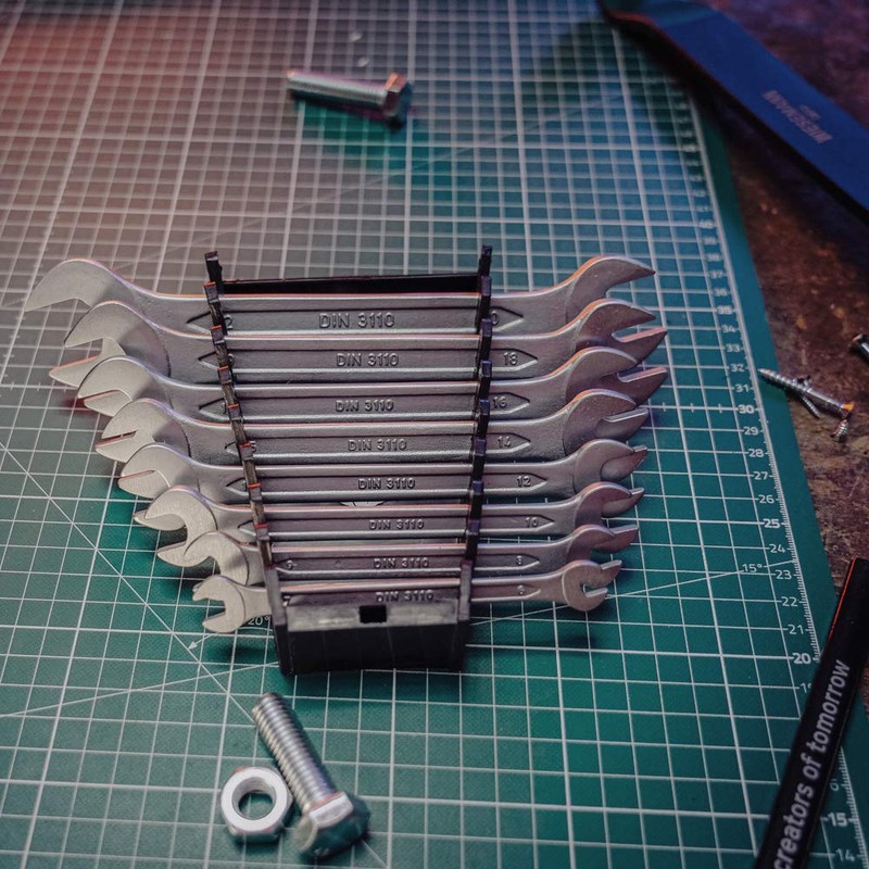 Double Open-End Wrench Set 8 pcs by WIESEMANN 1893 I