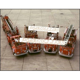 Crown Firecoach  Fire Truck Apparatus VTG Brochure Ad Reproduction Print 8.5x11"