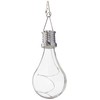 Everlasting Glow 5.5" H Solar Edison Light Bulb Home Decor,