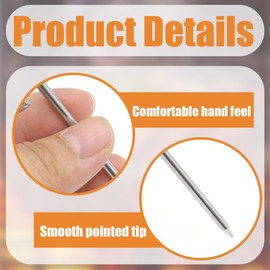 THXFUNAREA 20 Stück Grillspieße Edelstahl, Fleischspieße Set, Wiederverwendbare Schaschlikspieße, Skewers, Hängende ＆ stehende Grill Spieße für Heißluftfritteuse und Ofen