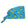 Yellow Duck Working Cap, Scrub Cap with Sweatband, Adjustable Tie