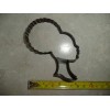 AJT AFRO GIRL SILHOUETTE SIDE VIEW COOKIE CUTTER MADE IN
