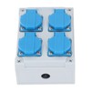 European Wall Socket 4P IP44 Waterproof Building Power Distributor for