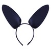 Bonnie Z. Leonardo PU Animal Ears Headbands Black Rabbit Ears