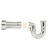Westbrass D402NE-1-05 1-1/2" New England Style P-Trap with High Box