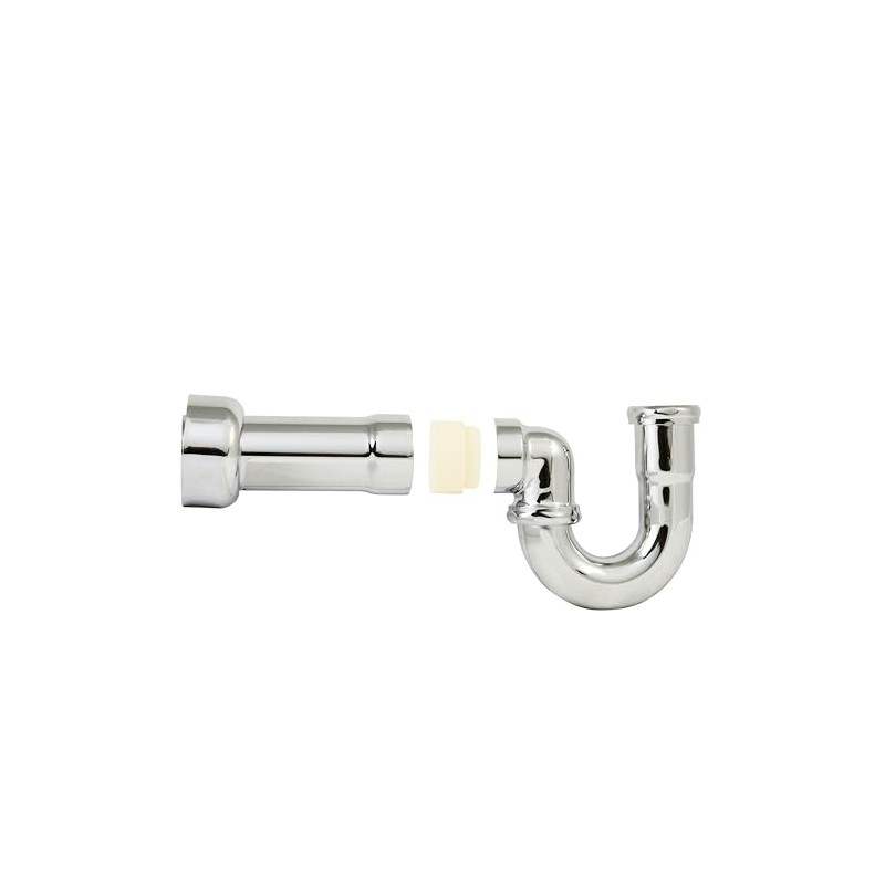 Westbrass D402NE-1-05 1-1/2" New England Style P-Trap with High Box