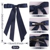 Totelux Bow Hair Clips Hair Ribbon Ponytail Holder Silky Satin