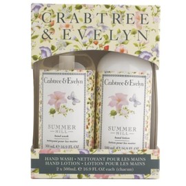 Crabtree & Evelyn Summer Hill Hand Wash and Hand Lotion 2-Pack Set