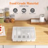 Lifewit Silverware Organizer with Lid, Covered Utensil Tray for Kitchen