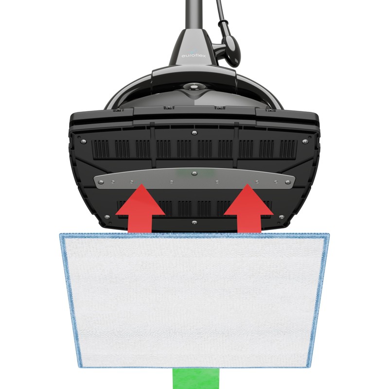 Euroflex Vapour EZ Glide Premium 3-Ply Microfiber Cleaning Pads; Replacement