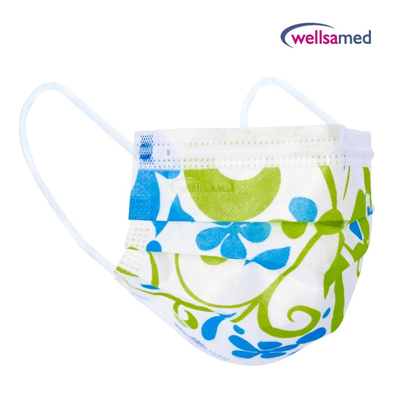 Wellsamed Wellsamask Pack of 50 Masks with Elastic Band, Colour: