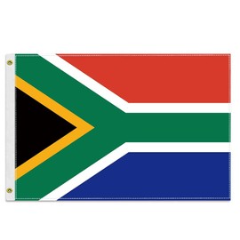 MacLand 30×45 CM South Africa Flag,12×18 inch Small 150D South African Outdoor Banner,Tiny Doube Layer Printing Decor for Nautical Ensign Boat Yacht with Brass Gromment