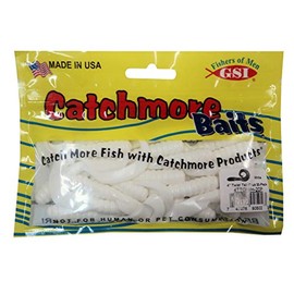 4" Twist Tail Grubs; Plastic Worms; 20 Pack; White #4TTGWH-20P