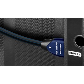 AudioQuest HDM18BLUE075 Cable HDMI BlueBerry Versión 2.0 Certificado 4K, 0.75 m longitud / 18 Gb velocidad, cobre 100% sólido LGC
