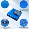 YIJUHOU Tarpaulin Waterproof Heavy Duty 115 GSM Blue Tarp Sheet