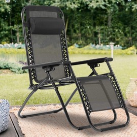 Patio Chairs Set of 2 Zero Gravity Chair Folding Chairs Anti Gravity Chair Outdoor Chairs Reclining Deck Chairs Outdoor Folding Chairs Lounge Chair Foldable Yard