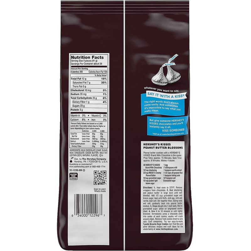 Hershey's Milk Chocolate Kisses, 56 Oz.